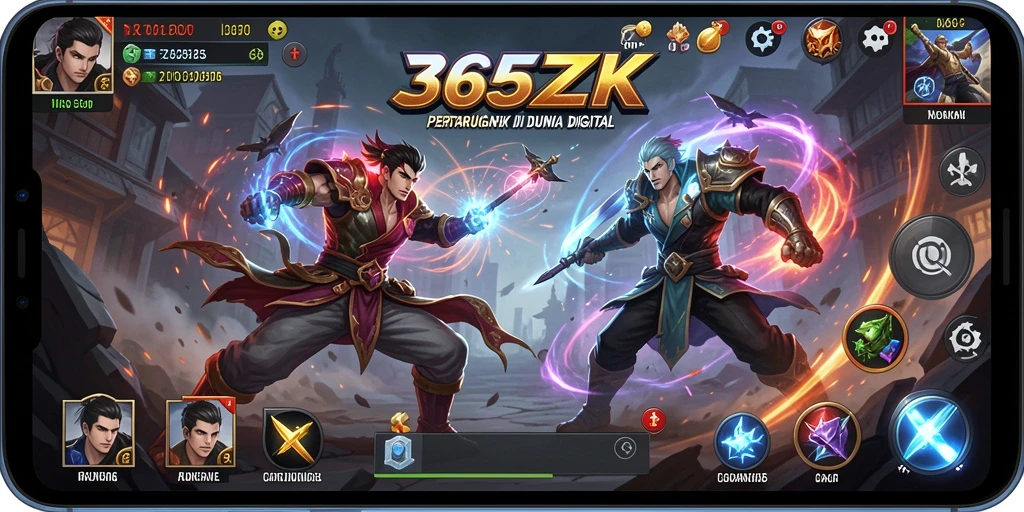 Tampilan grafis menakjubkan dari gameplay Fighting 365ZK.