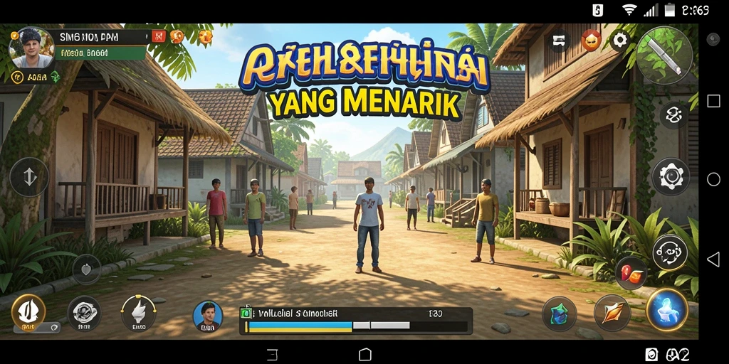 Gameplay unik AA62 yang menampilkan simulasi kehidupan interaktif.