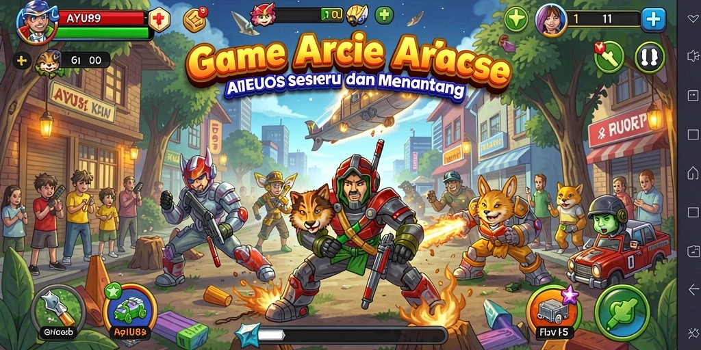 Tampilan gameplay seru dan penuh warna dari AYU89.