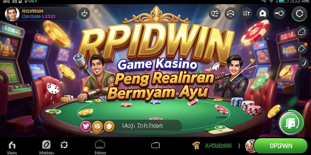Tampilan menarik dari gameplay kasino di RPIDWIN.
