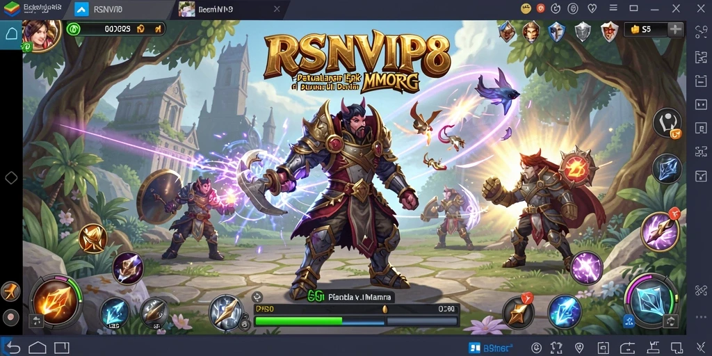 Tampilan gameplay epik dalam RSNVIP8 dengan grafis yang menawan.