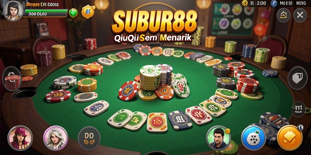 Screenshot SUBUR88 menampilkan gameplay seru QiuQiu.