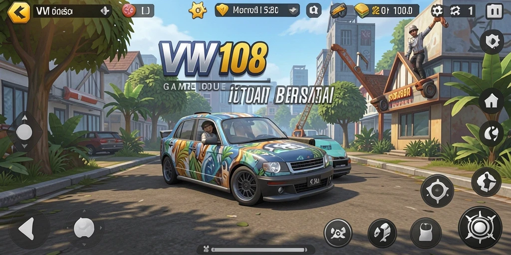 Gameplay VW108 yang seru dan santai dalam mode Idle.