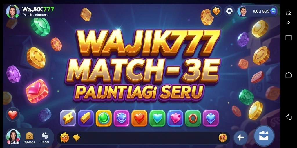 Tampilan gameplay seru dari WAJIK777 yang penuh warna.